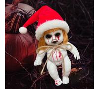 Bambola stregata da appendere, spaventosa bambola di Halloween per la casa,