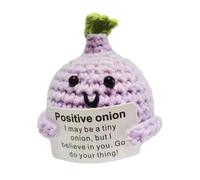 Bambola Uncinetto Supporto Emotivo, 1 Pezzo Di Cipolla, Mirtillo, Coniglio, Animare La Bambola A Maglia Del Cartone Animato, Carta , Creativa, Carina Lana, Cetriolo Ispirante, Bambola G