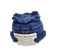 Bambola Uncinetto Supporto Emotivo, 1 Pezzo Di Cipolla, Mirtillo, Coniglio, Animare La Bambola A Maglia Del Cartone Animato, Carta, Creativa, Carina Lana, Cetriolo Ispirante, Bambola G