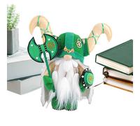 Bambola vichinga per bambini, vichingo - Bambola di peluche nana | Tenendo l'ascia e lo scudo e indossando il mantello, decorazione in miniatura del guerriero svedese medievale per decorazioni da