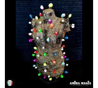 Bambola Voo Doo Spilli Voodoo Rituale di Magia Nera Rossa Stregoneria Vendetta