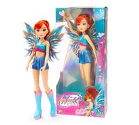 BAMBOLA WINX BLOOM FATA 27 CM CON ALI REMOVIBILI LOOK FATA DEL FUOCO BLU