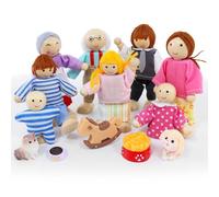 Bambole, 13 pezzi, in legno, per casa delle bambole, per la casa delle bambole, per la casa delle bambole, per la casa delle bambole, per la casa delle bambole, per la casa delle bambole, per la casa