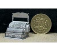 Bambole Casa 1:24 Scala con Cassetto Cassa Registratore Kit Metallo Bianco da