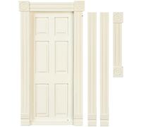 Bambole Casa 6 Pannello Porta Interna Bianco Miniatura Costruttori Fai 1:12