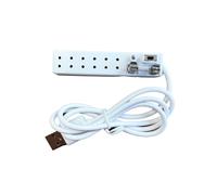 Bambole Casa 6 Presa USB Estensione Luce LED Illuminazione Accessorio Spare