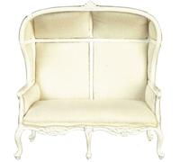 Bambole Casa Bianco Medievale Doppio Porter Sedia JBM Miniatura Sala Mobili 1: