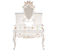 Bambole Casa Bianco Toletta Art Déco Protezione Specchio JBM Cameretta Mobili