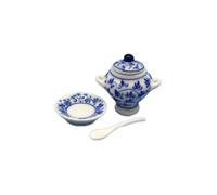 Bambole Casa Blu e Bianco Cina Set Miniatura Cucina Sala da Pranzo Accessorio