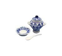 Bambole Casa Blu e Bianco Cina Set Miniatura Cucina Sala da Pranzo Accessorio