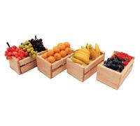 Bambole Casa Casse Di Frutta Fruttivendoli Scatole Miniatura Negozio Accessori
