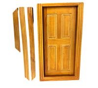 Bambole Casa Cottage Porta Noce 4 Pannello Interno Piccolo di Legno 1:12 Per