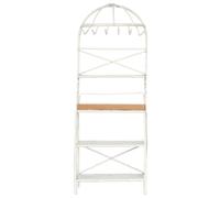 Bambole Casa Metallo Bianco Scaffale Pentola Pan Appendiabiti Mobili Cucina