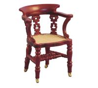 Bambole Casa Mogano Scrittura Sedia Miniatura Studio Ufficio Scrivania Mobili 1: