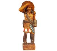 Bambole Casa Nativi Americani Indiano Western Statua Miniatura Ornamento 1:12