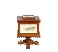 Bambole Casa Noce 18th C Piccolo Teapoy Tavolo JBM Miniatura Mobili Soggiorno