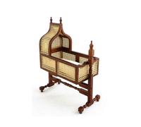 Bambole Casa Noce a Dondolo Culla Giacobino Bastone JBM Miniatura Vivaio Mobili