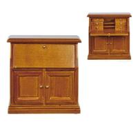 Bambole Casa Noce Scrivania Segretaria Bureau Miniatura Studio Ufficio Mobili 1: