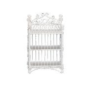 Bambole Casa Piccolo Bianco Ferro Battuto Scaffale 3 Livello Libreria Per 1:12