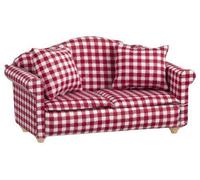 Bambole Casa Rosso Percalle 2 Posti a Sedere Divano Divanetto & Cuscini Living