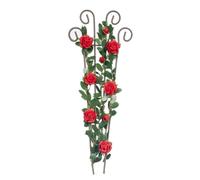 Bambole Casa Rosso Rose Rampicante Filo Trellis Miniatura Fiore Garden Accessori