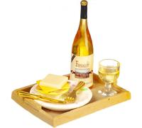 Bambole Casa Vino E Formaggio Snack Su Vassoio Miniatura Cibo Sala da Pranzo Da