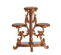 Bambole Casa Vittoriano Ripiani Pianta Stand Legno di Noce JBM Miniatura Mobili