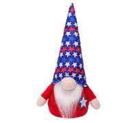 Bambole Da Collezione Per Il 4 Luglio,Tomte Svedese Fatto a Mano,Gnomi Fatti a Mano 28 cm per Decorazione - Peluche Rustico Rudolph Senza Volto Decorazioni Per Feste In Casa E Tavola Patriotiche Per M