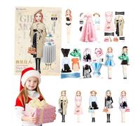 Bambole da vestire magnetiche, Vestire magnetiche - Fai finta e gioca a un giocattolo da viaggio | Impugnatura comoda Fai finta e gioca a Playset da viaggio Giocattolo regalo educativo per ragazze 4 5