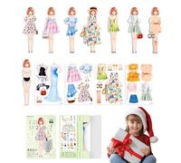 Bambole di carta magnetica - Vestire come si gioca set, costumi alla moda | Diys guardaroba Change Game, abbigliamento creativo mix e partita, indumento riutilizzabile, bambole classiche