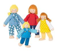 Bambole di legno - giovane famiglia GOKI (4 pz)