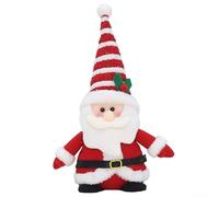 Bambole di Natale in tessuto lavorato a maglia, tra cui Babbo Natale, pupazzo di neve, alce e pinguino per albero, ghirlanda, ghirlanda e da tavolo (A)