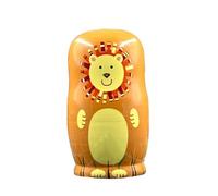 Bambole di nidificazione russe, 5 pezzi di animali matrioska bambole in legno Matrioska Bambole Figure in legno Animali - simpatico modello animale leone tigre maiale AFFE Birdie Matrioska, giocattolo