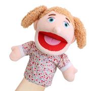 Bambole di peluche per raccontare storie, bambola interattiva, casa della scuola con bocca mobile per ragazze E, emozioni, felicità, tristezza, rabbia e rabbia