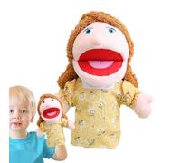 Bambole di peluche per raccontare storie, bambola interattiva, casa della scuola con bocca mobile per ragazze E, emozioni, felicità, tristezza, , rabbia e rabbia