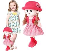 Bambole di per ragazze - Bambola ricordo in peluche fatta a mano, peluche, bambola di stoffa, regalo vintage | Regalo di compleanno per bambini, ornamento per la camera da letto, compagno di gio