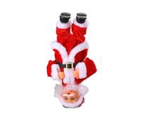 Bambole di stoffa di Babbo Natale di peluche cantano canzoni inglesi Babbo Natale giocattoli per bambini sono belli e belli accessori per la casa delle bambole in miniatura (rosso, 26,5 x 14 x 9,7 cm)