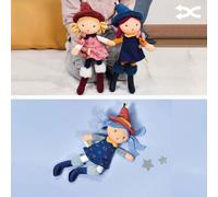 Bambole di stoffa strega Doudou Jolijou 24 cm