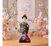 Bambole geisha giapponesi etniche Bambole kimono da 9 pollici per la casa da