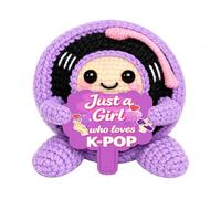 Bambole Kpop Merch, K-pop Regali per ragazze e donne amanti della musica, bambola all'uncinetto positiva fatta a mano, roba coreana popp per ragazze 8-10, solo una ragazza che ama la musica drammatica