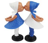 Bambole magnetiche che si baciano marittimo blu bianco coppia che si bacia class