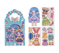 Bambole Magnetiche Da Vestire - Set Adorabili Tipo Combinare | Giocattolo Ragazza Con Figurine Imantate | Set Manichino Per Gli Amanti Di Stile, Collezionisti, Piccoli, Alunni, Preesco