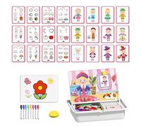 Bambole magnetiche, divertente gioco educativo e puzzle con scatola portaoggetti compatta, bambole magnetiche, per bambini e ragazze, per feste al chiuso, compleanni, scuola, aula, viaggi a casa