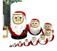 Bambole per adulti 10 pezzi a tema animale dipinte a mano bambole, in legno russo, per, decorazione, espositore, camera da, cameretta dei bambini, tavolo da festa, centro