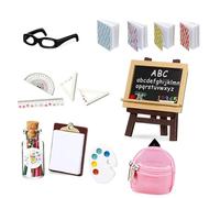 Bambole realistiche in miniatura Scuola Supply Stationery Figura Fornitura di Apprendimento Per Lezioni Aula E Decorazione Ufficio