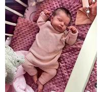 Bambole Reborn Femmina - 20 Pollici Lavabili Bambole per Bambina corpo in -Vinile Addormentato Neonato Realistico Fatto A Mano