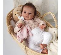 Bambole Reborn Femmine Bambole Reborn Originali 19 Pollici Fatto a Mano Lavabile Corpo in Vinile Morbido Sembra e Si sente Come Un Vero e Proprio Bambino Realistico (Ragazza Occhi Aperti)