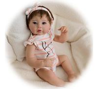 Bambole Reborn Realistica 48CM Femmina Neonato Bambolotto Reborn Anatomicamente Corretto Vinile Silicone Morbido Bambini Rinati Realistici Regalo Giocattolo per i Bambini di 3+ anni