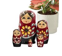 Bambole russe nidificanti russe fatte a mano, ornamento da tavolo, modello in legno compatto per camera da letto, ingresso, camera dei bambini, soggiorno, tavolo per le vacanze, espositore