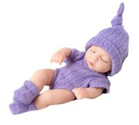 Bambole Set, Mini Bambole Reborn Lavabili Mini Bambole Rinate in morbido vinile Bambino Bambola Fatto a Mano Morbido Bambola Bambole con Vestiti Regalo per Bambini Ragazza